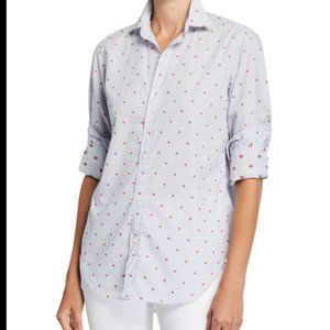 Frank & Eileen - Frank Striped Crab Button-Down - M